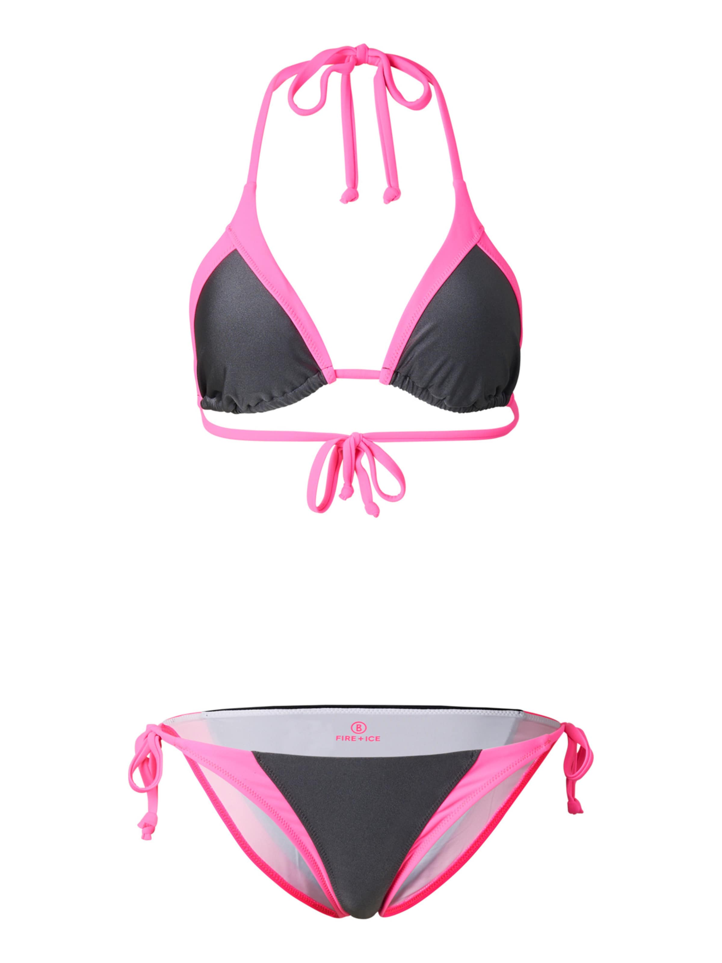 Bogner Fire + Ice Triangel Bikini 'Baila' in Grau: Vorderseite