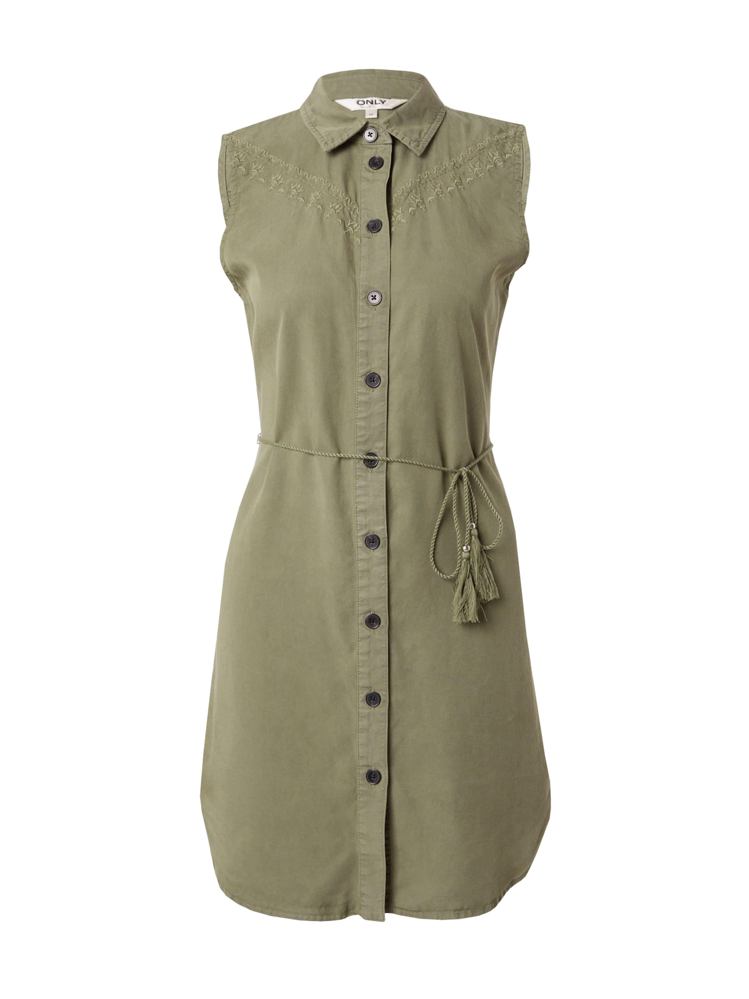 ONLY Košeľové šaty 'NEW ARIZONA' - Zelená: predná strana