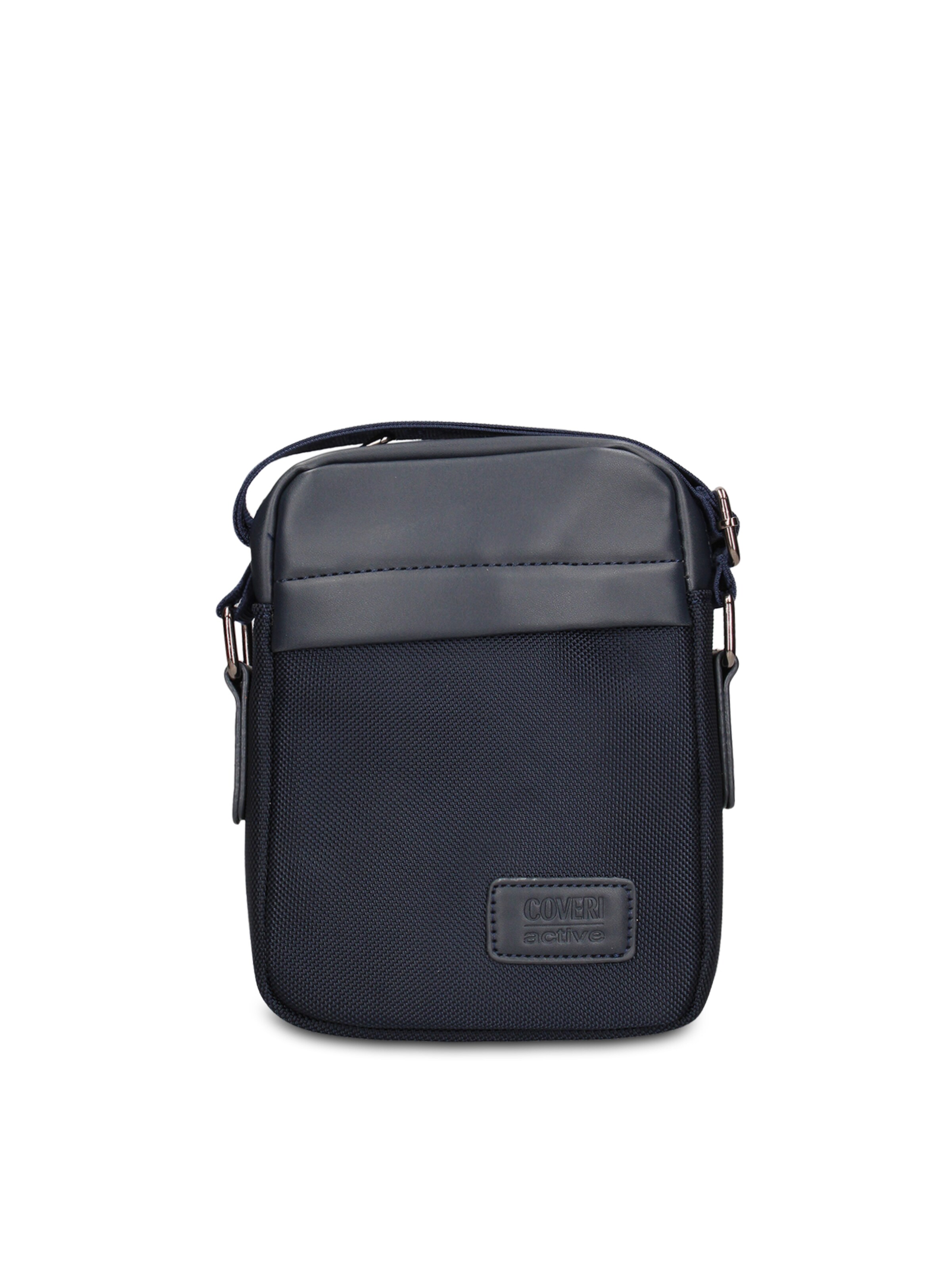 Borsa a tracolla 'Borsa a Tracolla Uomo Vegan Leather con Zip' di Coveri Collection in blu: frontale