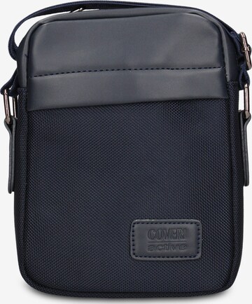 Borsa a tracolla 'Borsa a Tracolla Uomo Vegan Leather con Zip' di Coveri Collection in blu: frontale