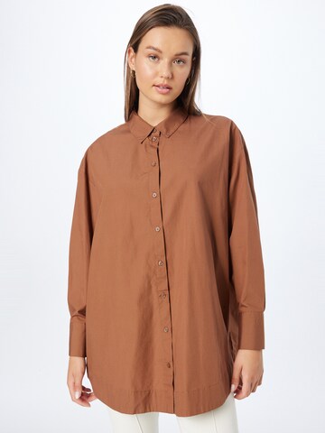 Camicia da donna 'BIANCA' di VERO MODA in marrone: frontale