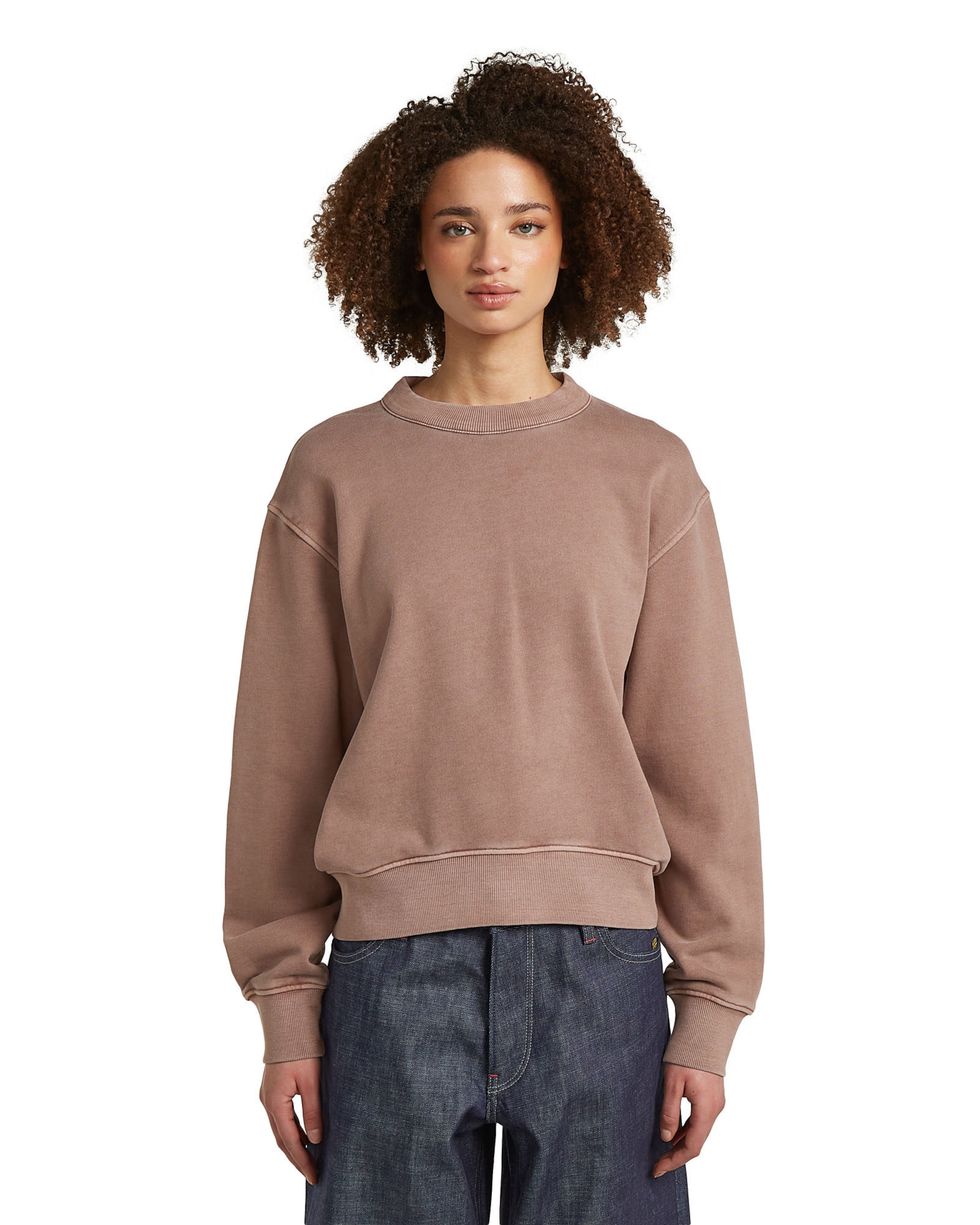 G-STAR Sweatshirt ' ' in Roze: voorkant