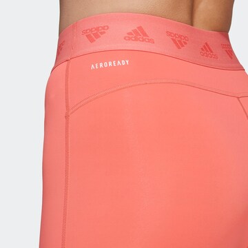 Skinny Pantaloni sportivi di ADIDAS SPORTSWEAR in rosso