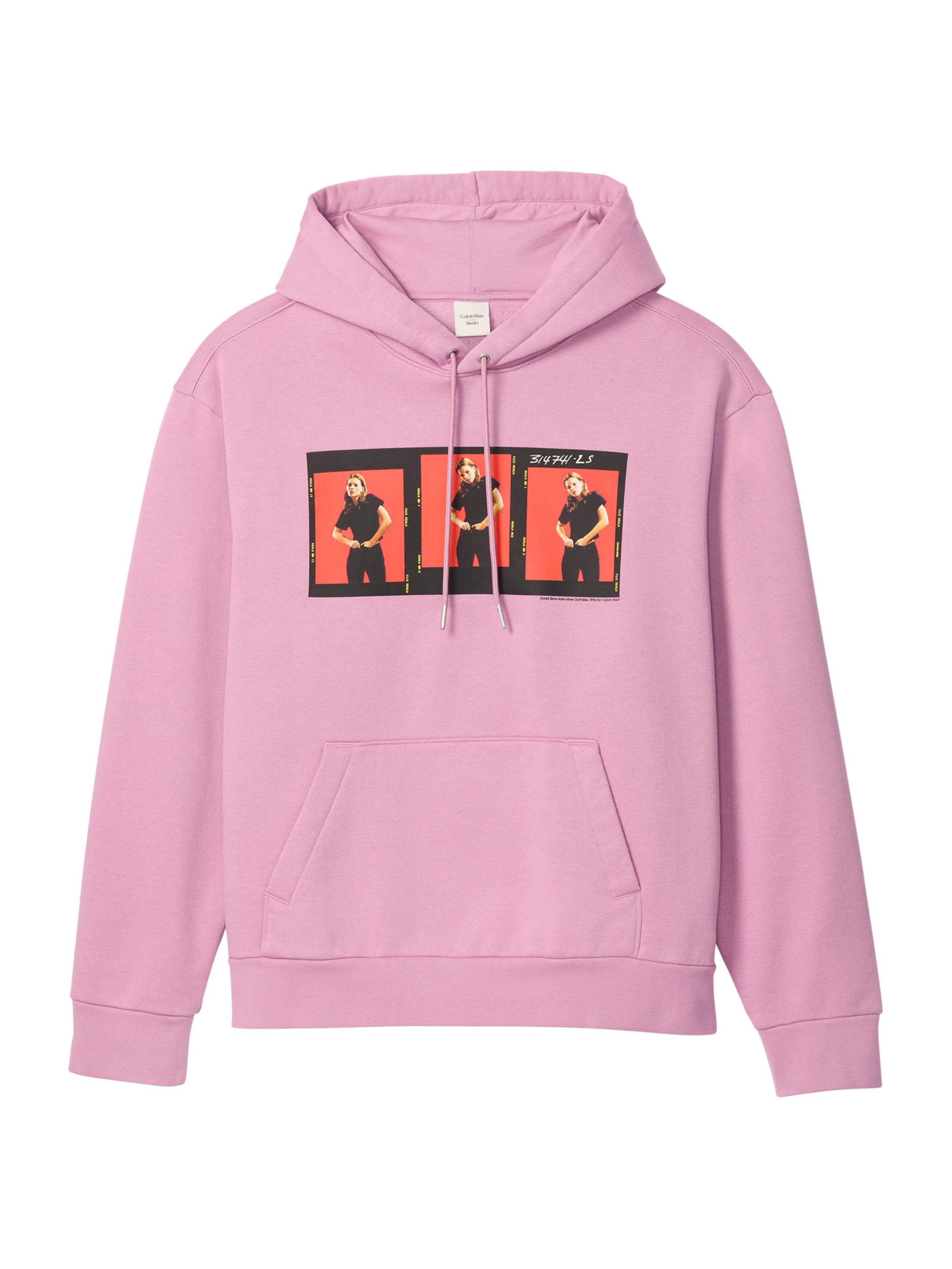 Calvin Klein Sudadera 'OUTTAKES' en rosa claro / rojo anaranjado / negro / blanco, Vista del producto