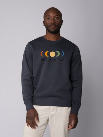 Watapparel Sweatshirt 'Not a Phase' in Grijs: voorkant