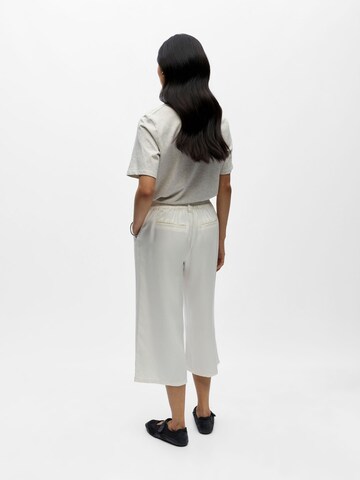 OBJECT Wide leg Trousers 'OBJFrame' in White
