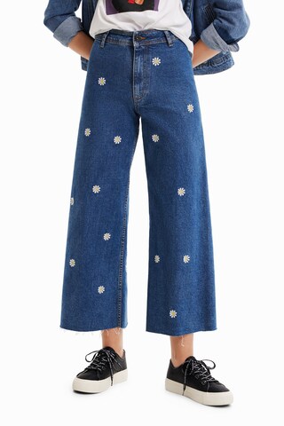 Desigual Wide Leg Jeans in Blau: predná strana