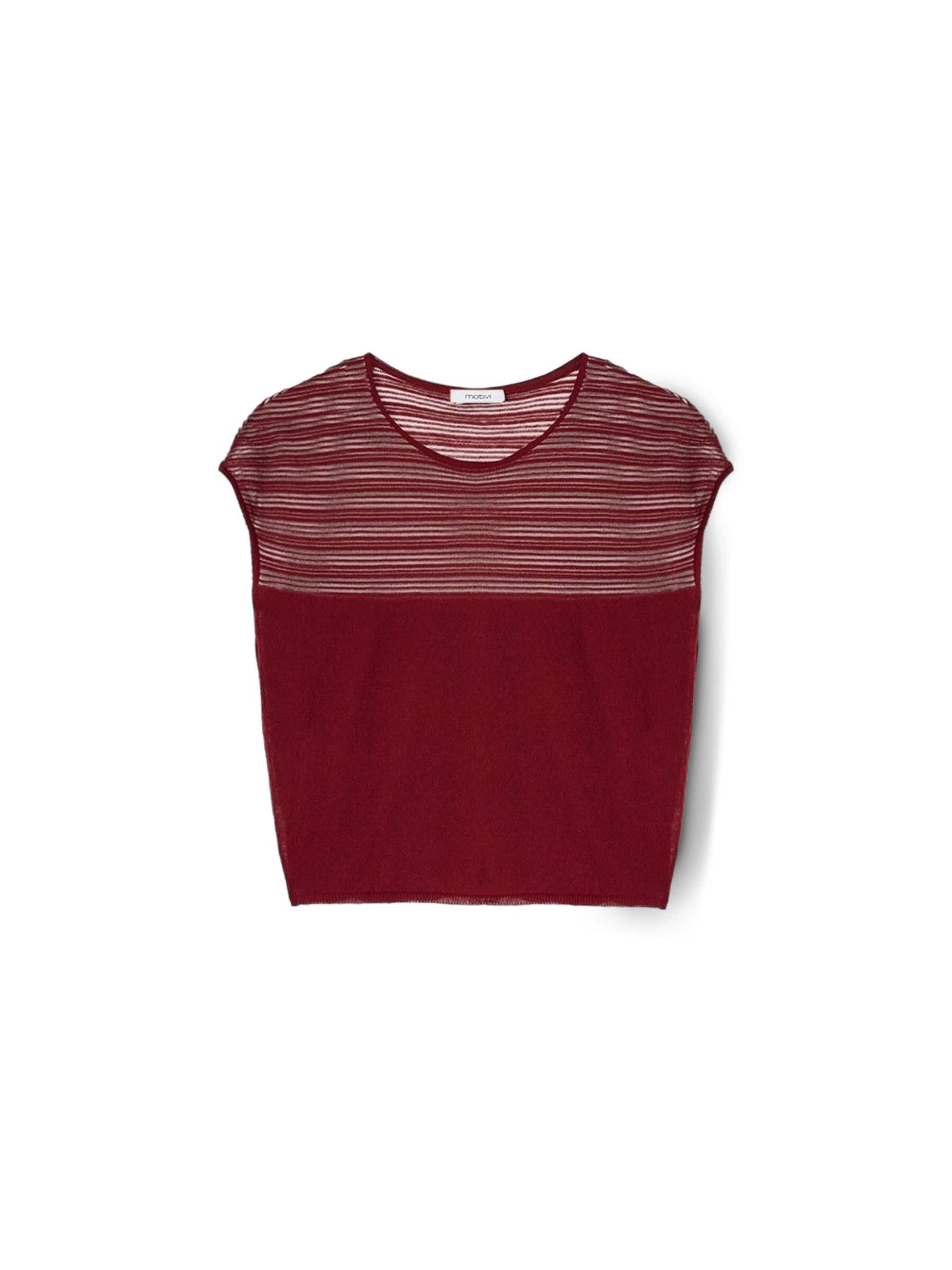 Pull-over MOTIVI en rouge : devant