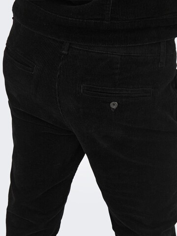 Only & Sons Regular Pants 'Avi' in Black