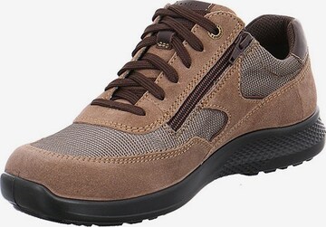 JOMOS Athletic Lace-Up Shoes in Brown: front