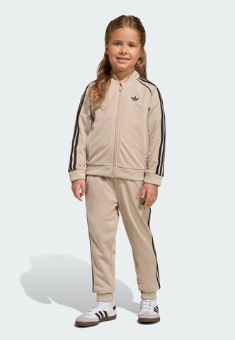 ADIDAS ORIGINALS Joggingpak in Beige: voorkant
