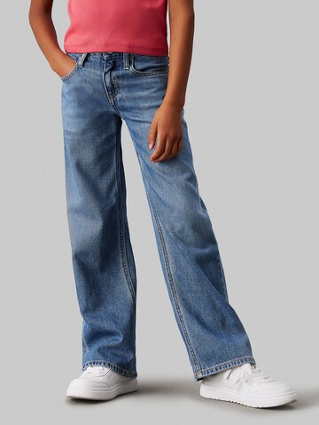 Calvin Klein Jeans Wide leg Jeans in Blue: front