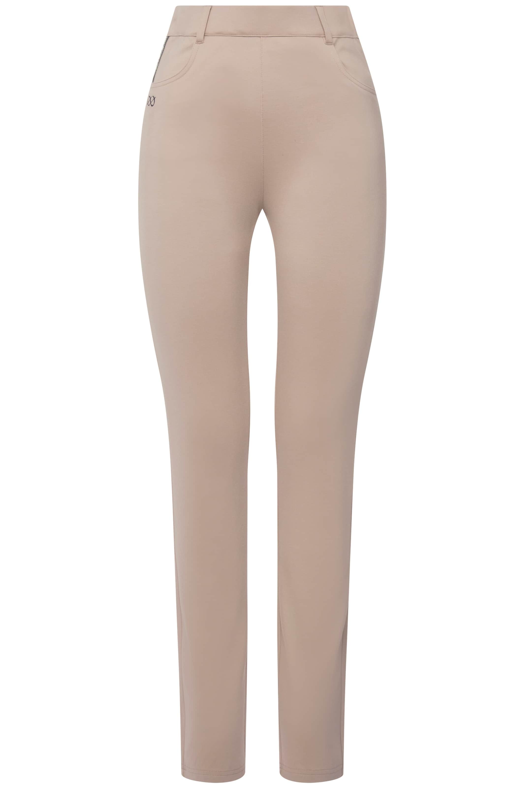 LAURASØN Slim fit Pants 'Julia' in Beige: front