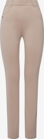 LAURASØN Slimfit Hose 'Julia' in Beige: predná strana