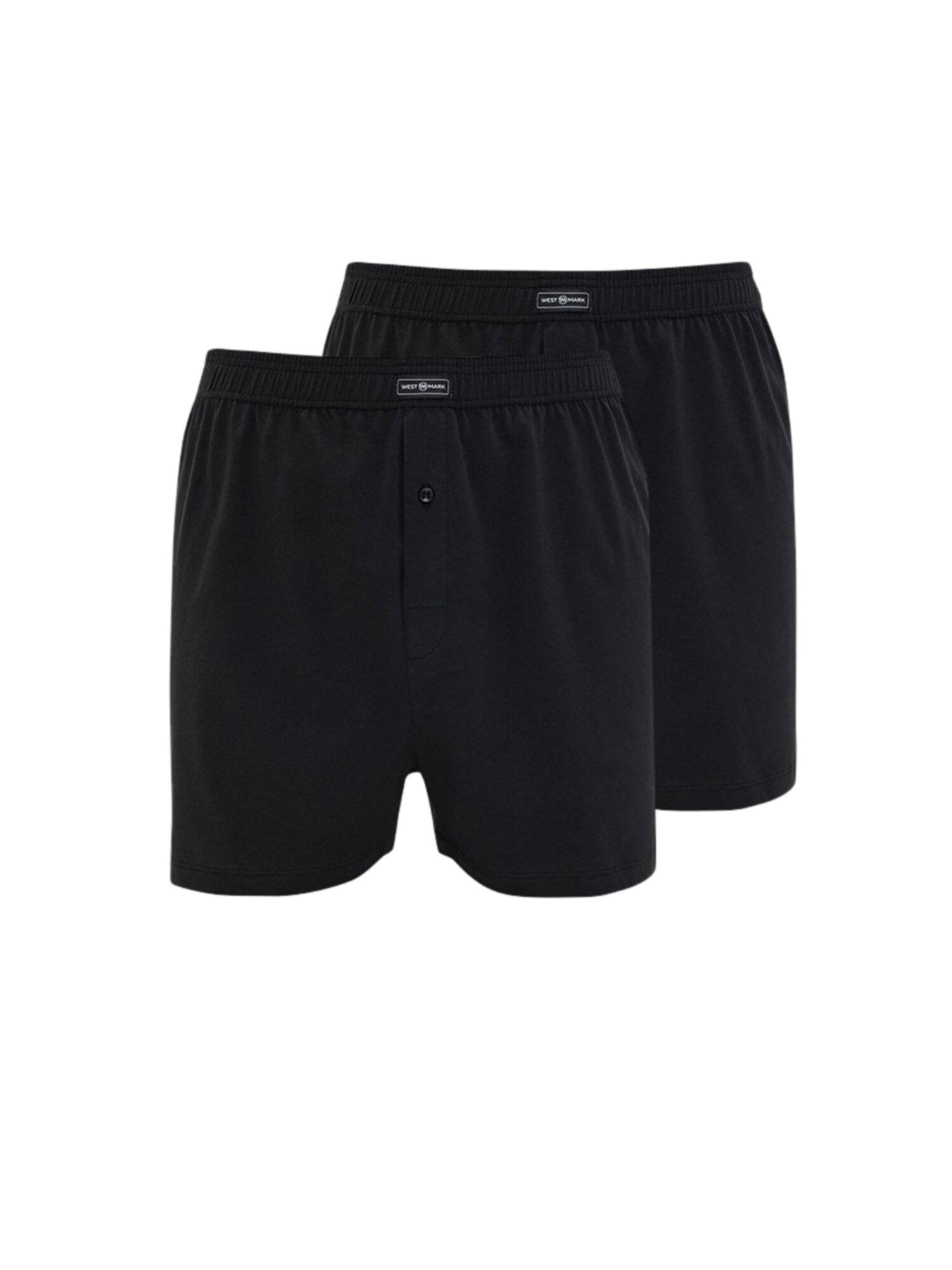 Boxer ' MARCO BOXER 2-PACK ' di WESTMARK LONDON in nero: frontale