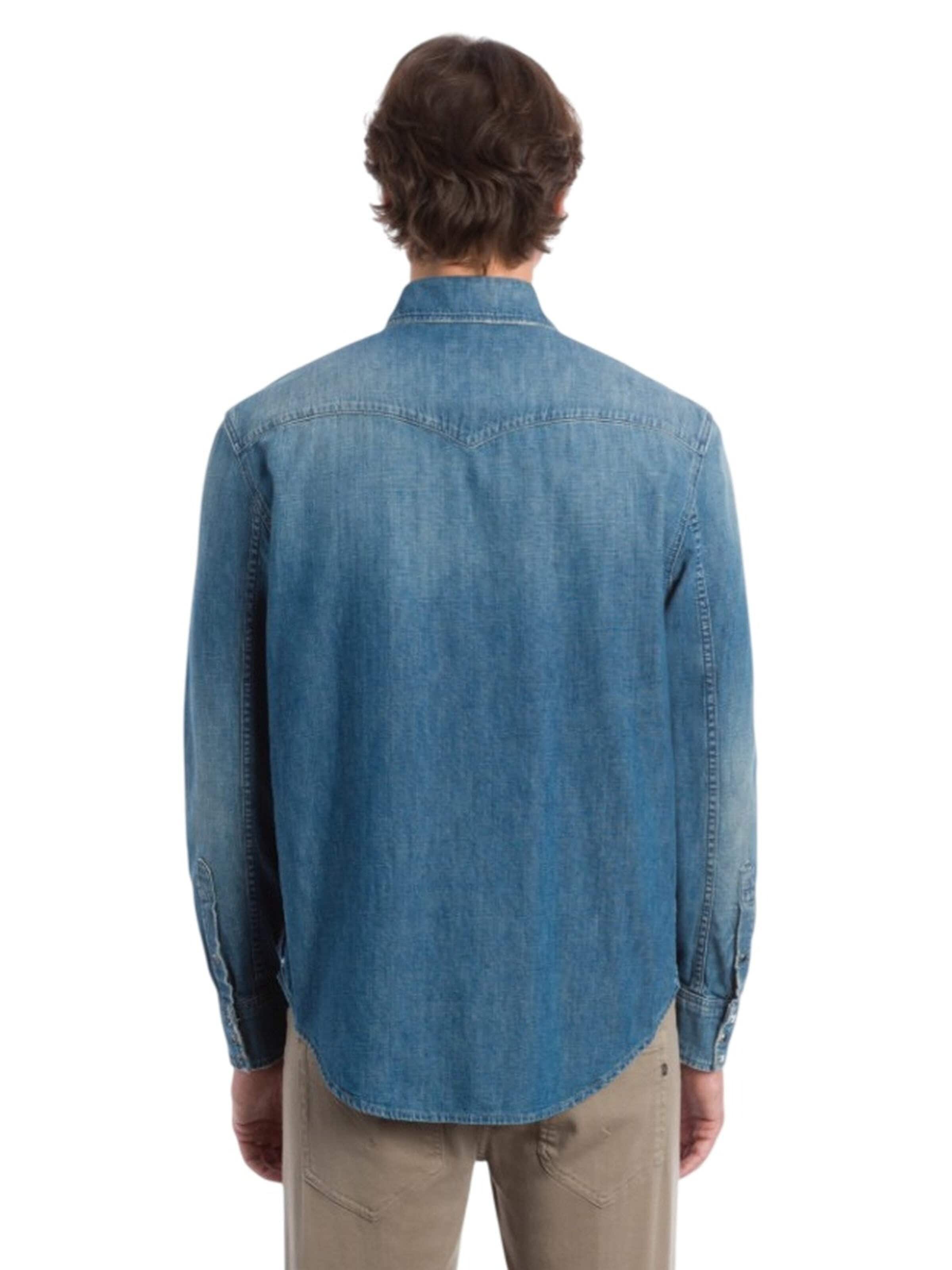 Coupe regular Chemise Dondup en bleu
