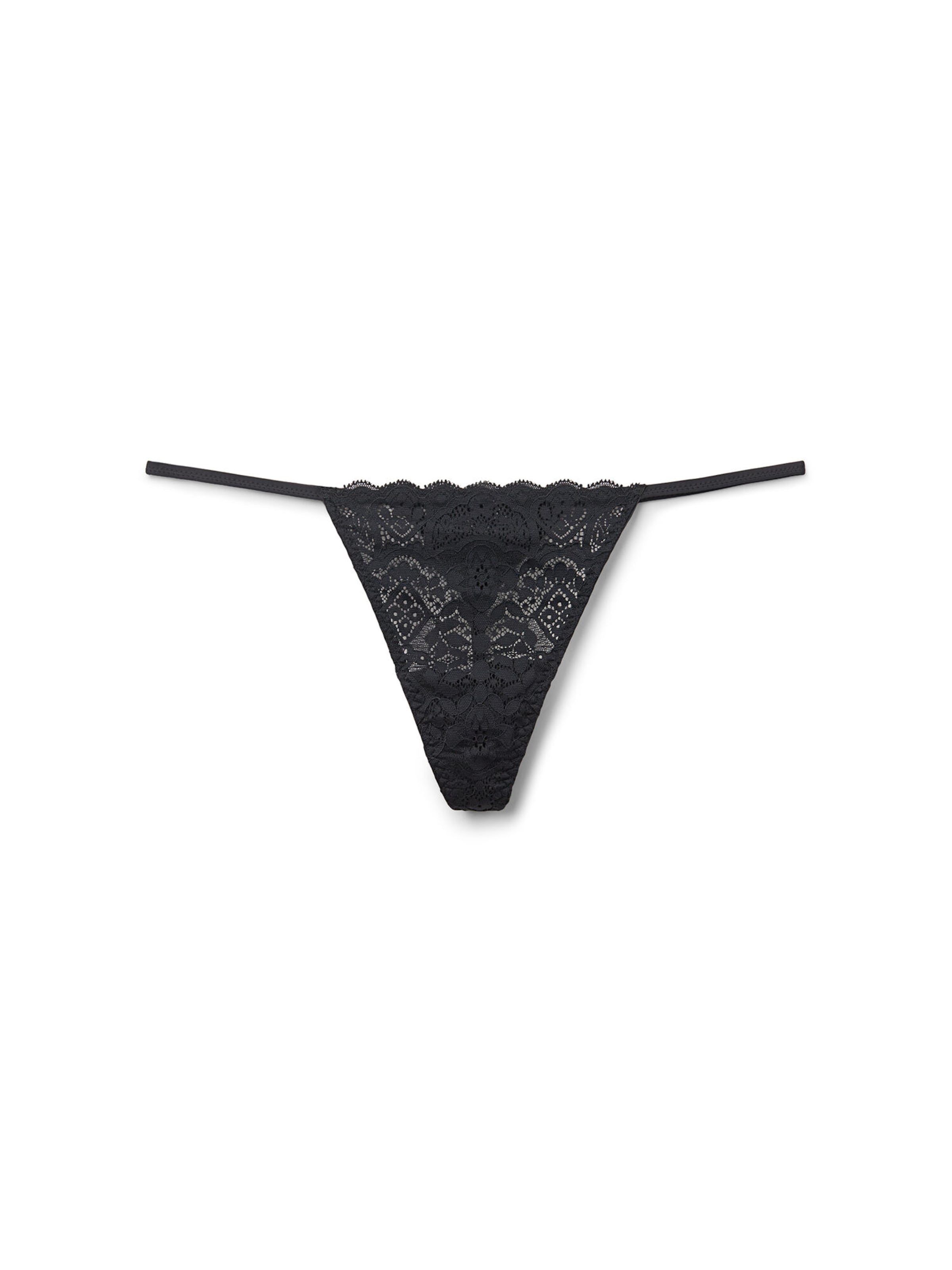 INTIMISSIMI String in Schwarz: Vorderseite