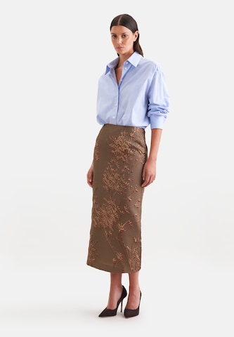 Jupe SEIDENSTICKER en marron