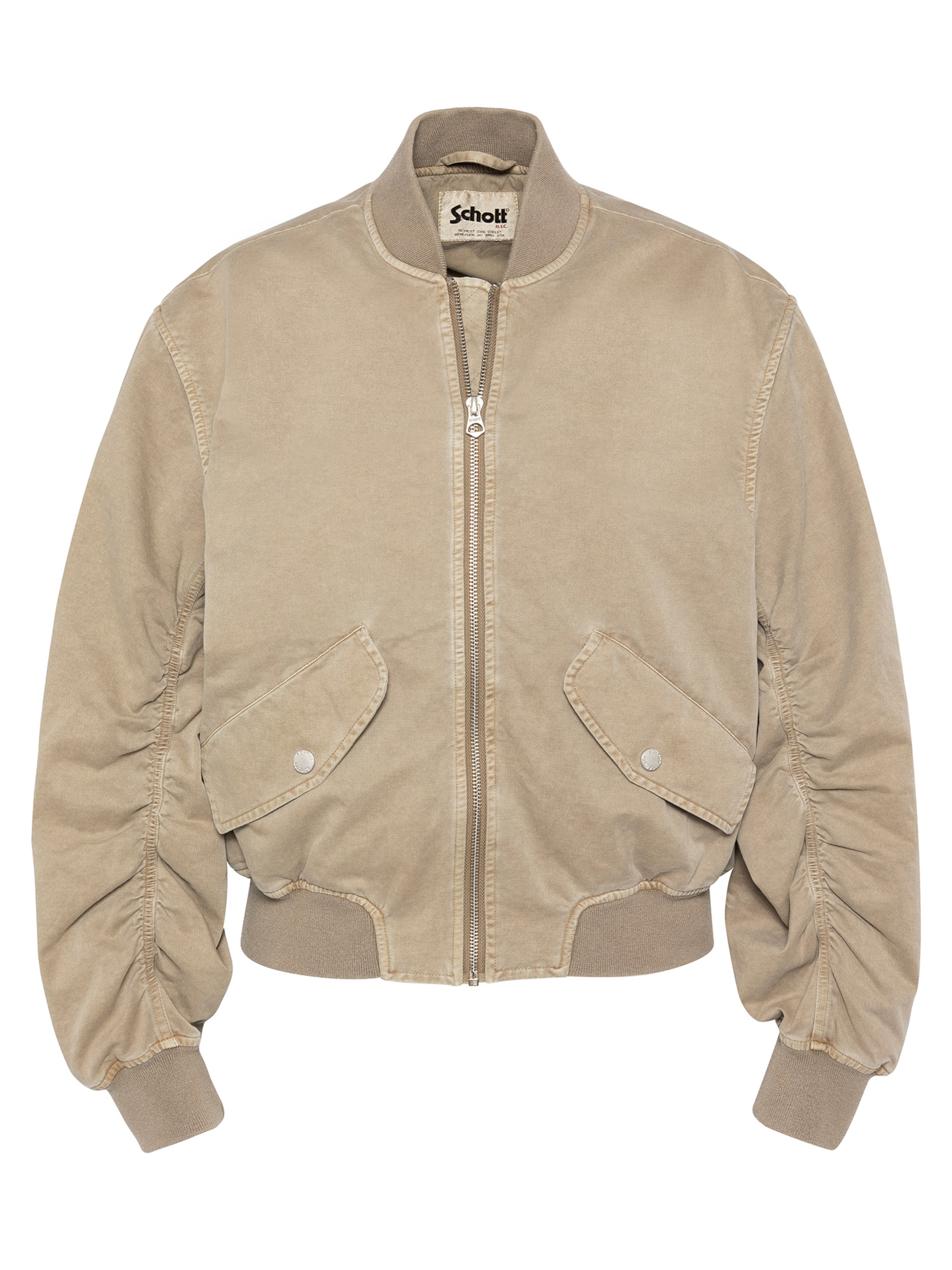Schott NYC Between-Seasons Coat in L in Brown, Item view