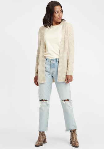 Oxmo Knit Cardigan 'Cle' in Beige