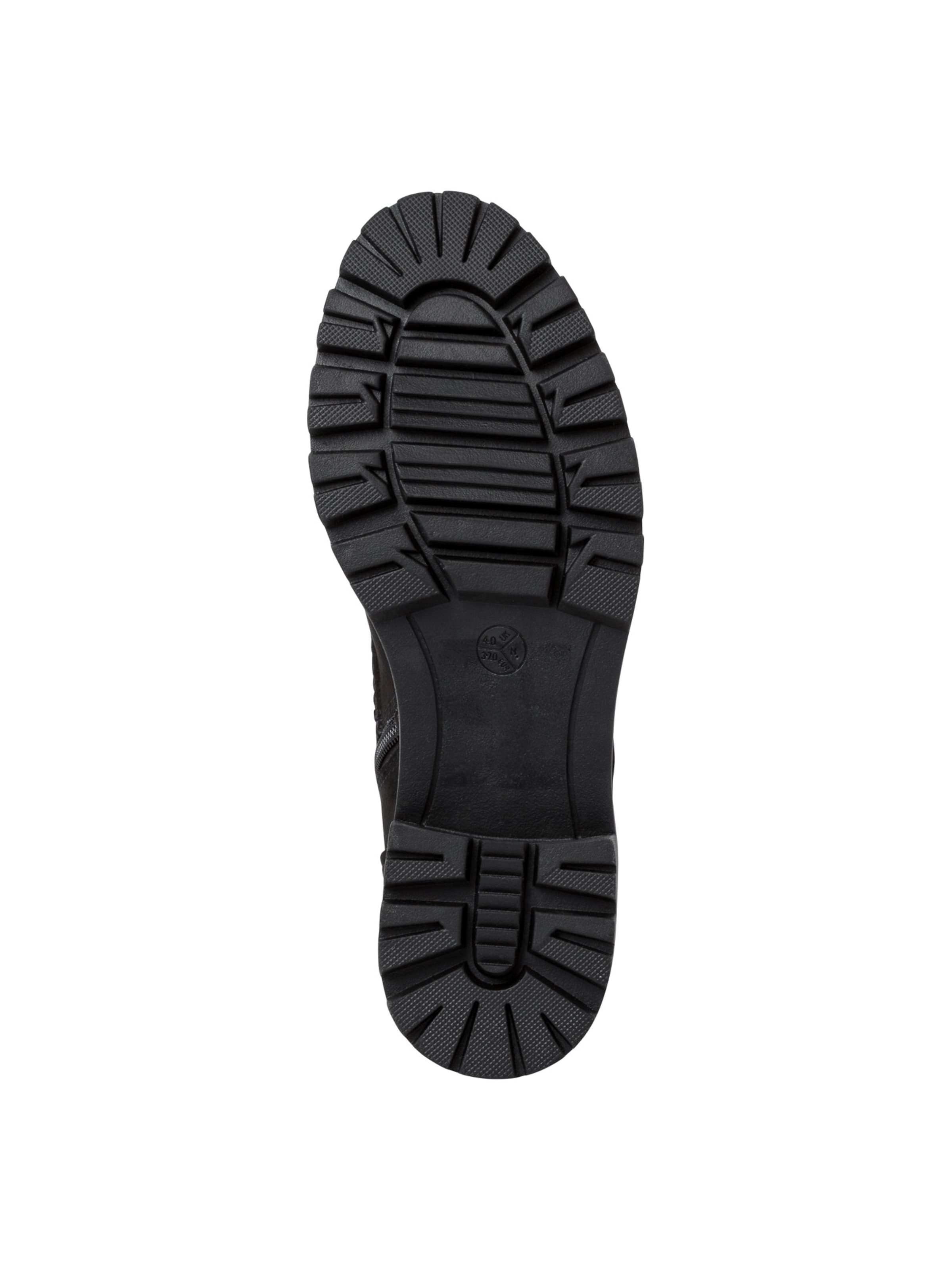 JANA Schnürstiefelette in Schwarz