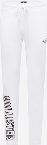 HOLLISTER Regular Broek in Wit: voorkant