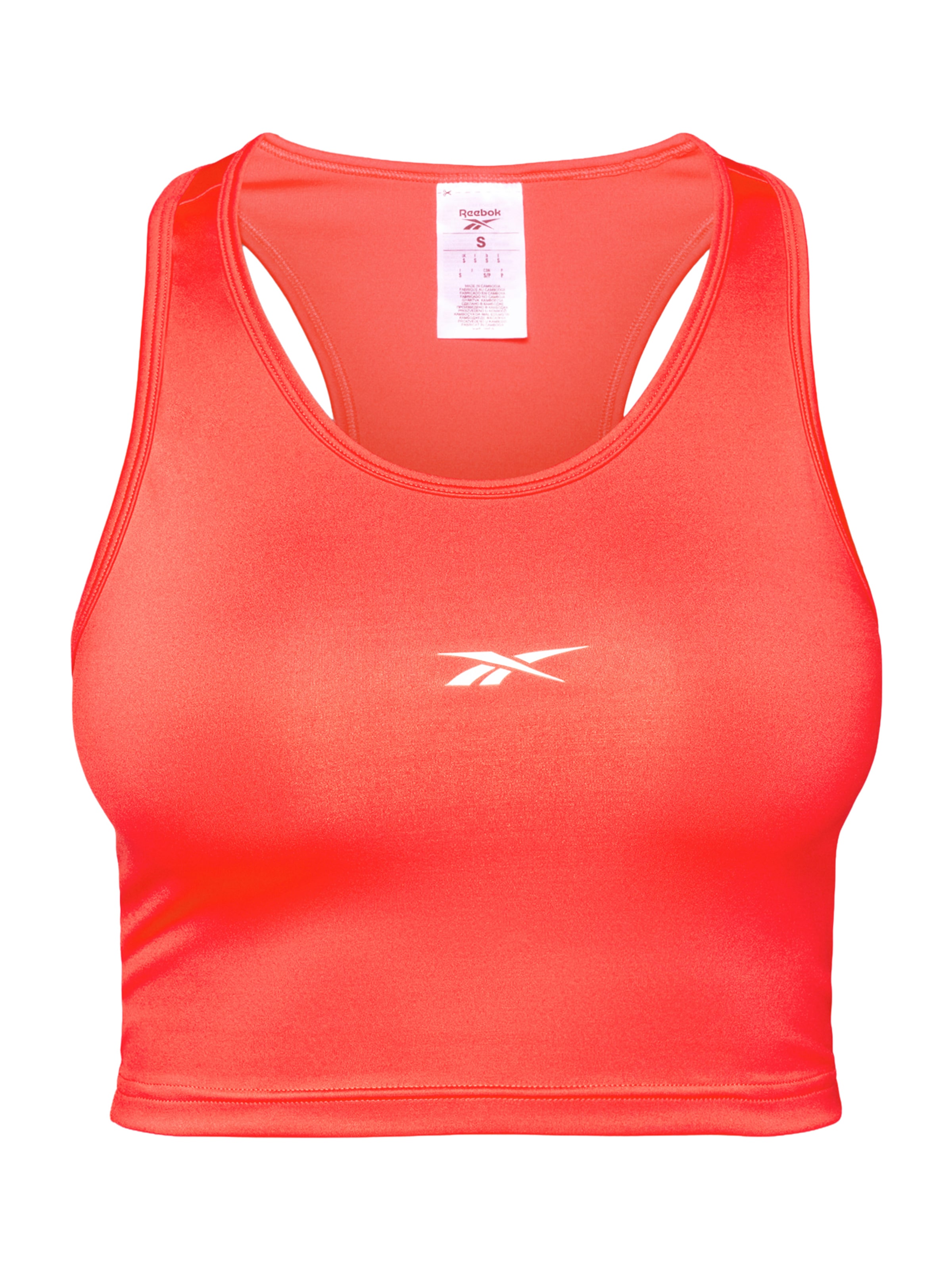 Reebok - Top deportivo en rojo: frente