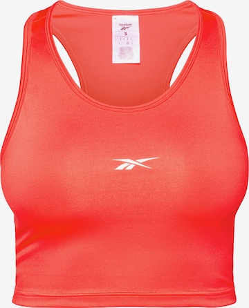 Haut de sport Reebok en rouge : devant