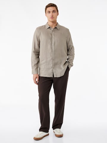 Koton Regular Fit Hemd in Braun