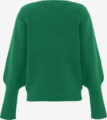 faina - Pullover em verde