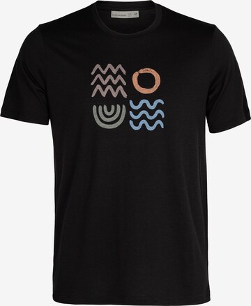 ICEBREAKER Performance Shirt 'T-Lite II' in Black: front