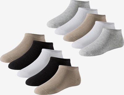 SCHIESSER Chaussure basse ' Comfort ' en beige / gris chiné / noir / blanc, Vue avec produit