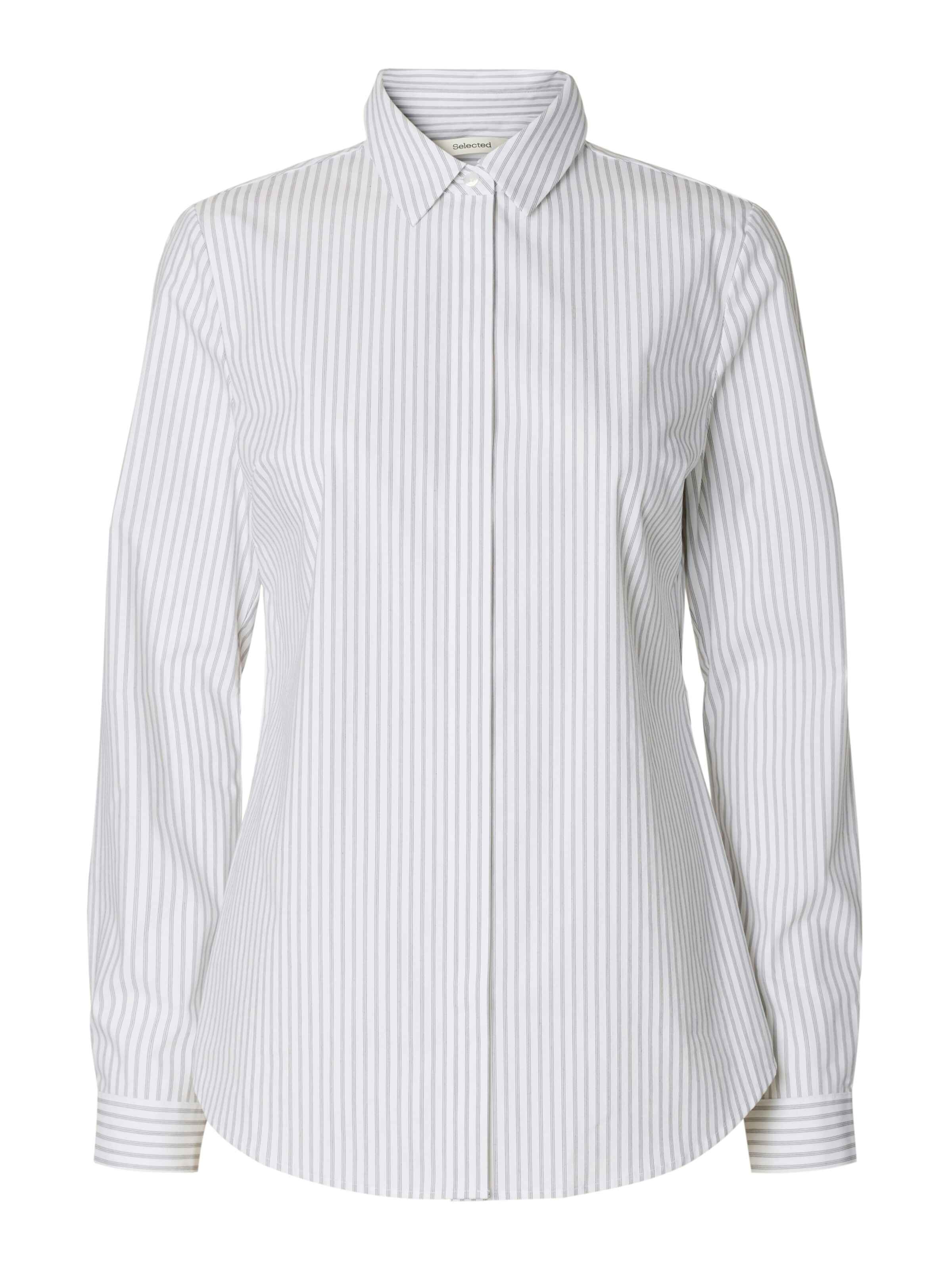 SELECTED - Blusa 'SLFROMIE' en blanco: frente