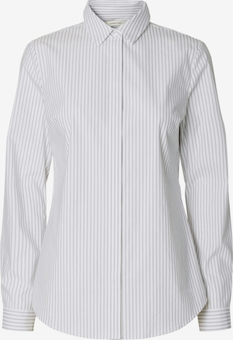 SELECTED - Blusa 'SLFROMIE' en blanco: frente