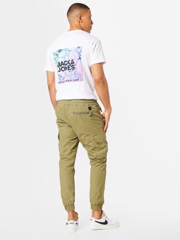 Effilé Pantalon cargo ALPHA INDUSTRIES en vert