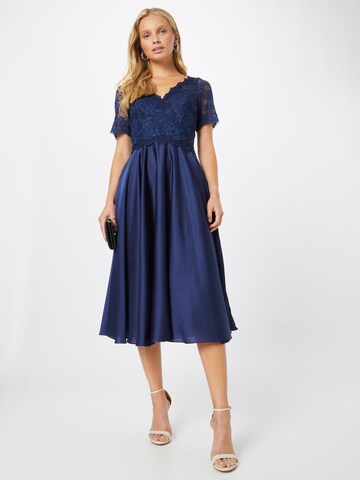 mascara Cocktail Dress in Blue