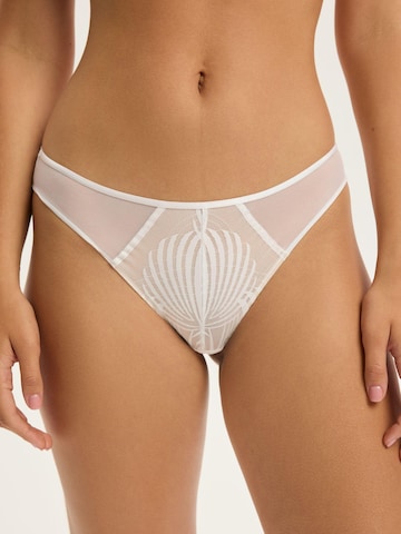 ESOTIQ - Panti 'Slip Nacre, feine Spitze, mit Baumwollzwickel, normale Leibhöhe' en beige