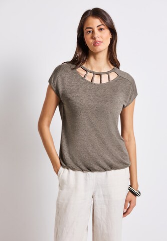 STREET ONE Shirt in Brown: front