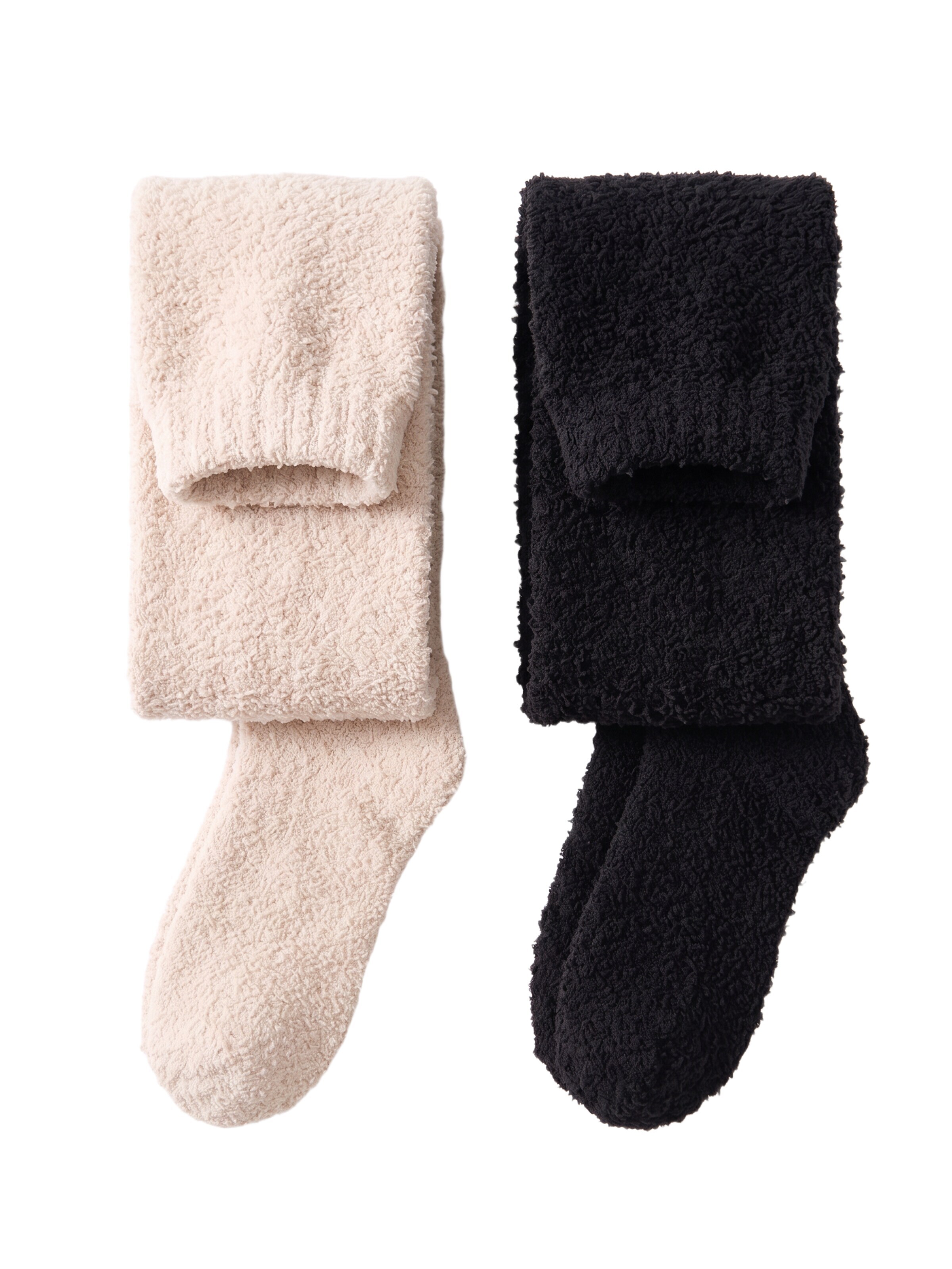 BONVERANO Over the Knee Socks in Beige