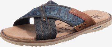 MUSTANG Mules in Blue: front