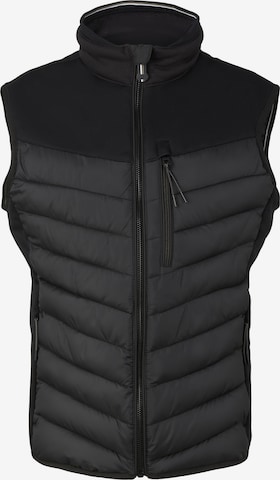 TOM TAILOR Vest in Black: front