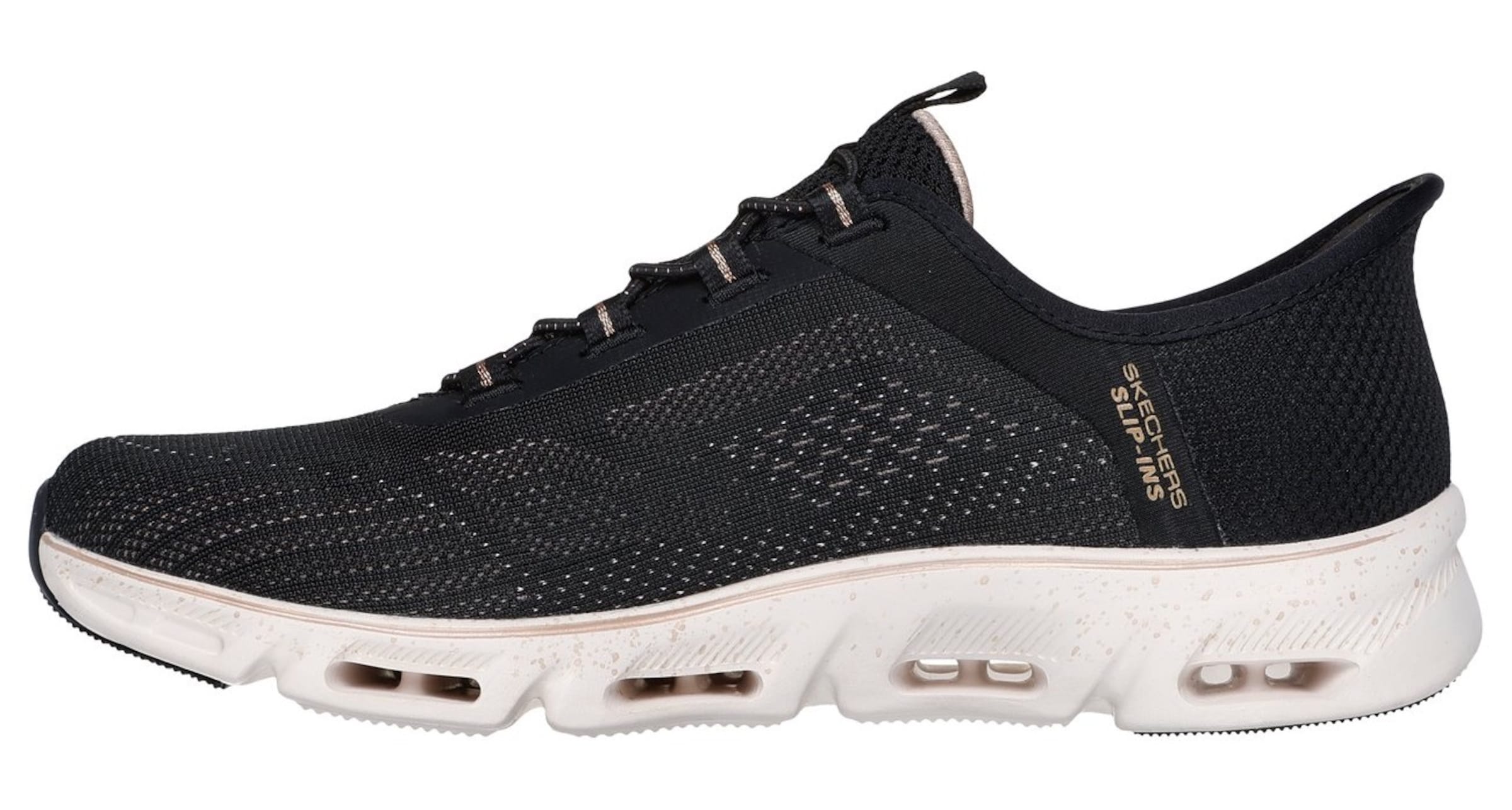 SKECHERS Sneaker in gold / schwarz, Produktansicht