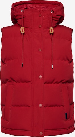 Gilet Superdry en rouge : devant