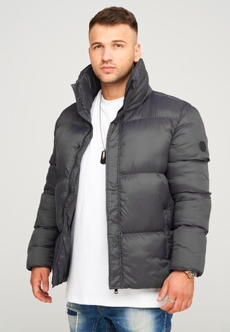 behype Winterjacke 'BHJEFFREY' in Grau