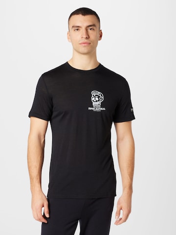 super.natural Performance Shirt 'GRAVEL' in Black: front