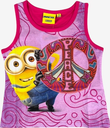Minions Shirt 'Minions Tanktop' in Pink: front