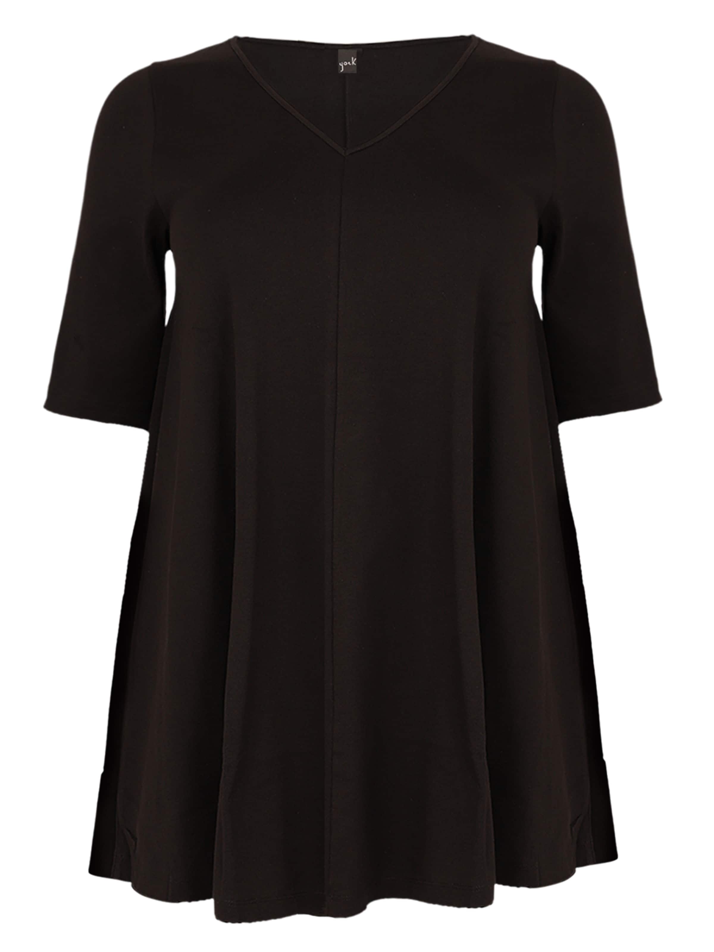 YOEK Tuniek in Zwart: voorkant
