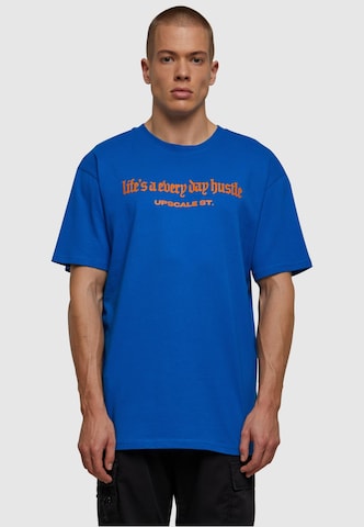 MT Upscale - Camiseta 'Hustle' en azul: frente