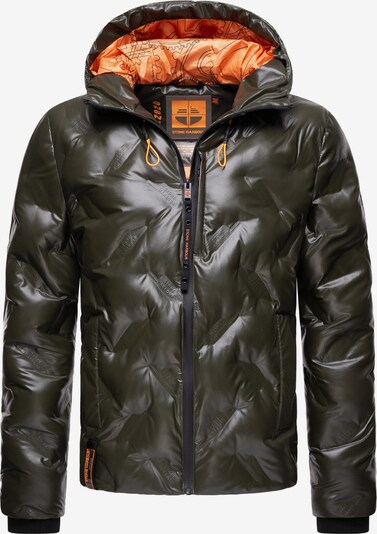 STONE HARBOUR Winter Jacket 'Geroo' in Olive / Orange, Item view