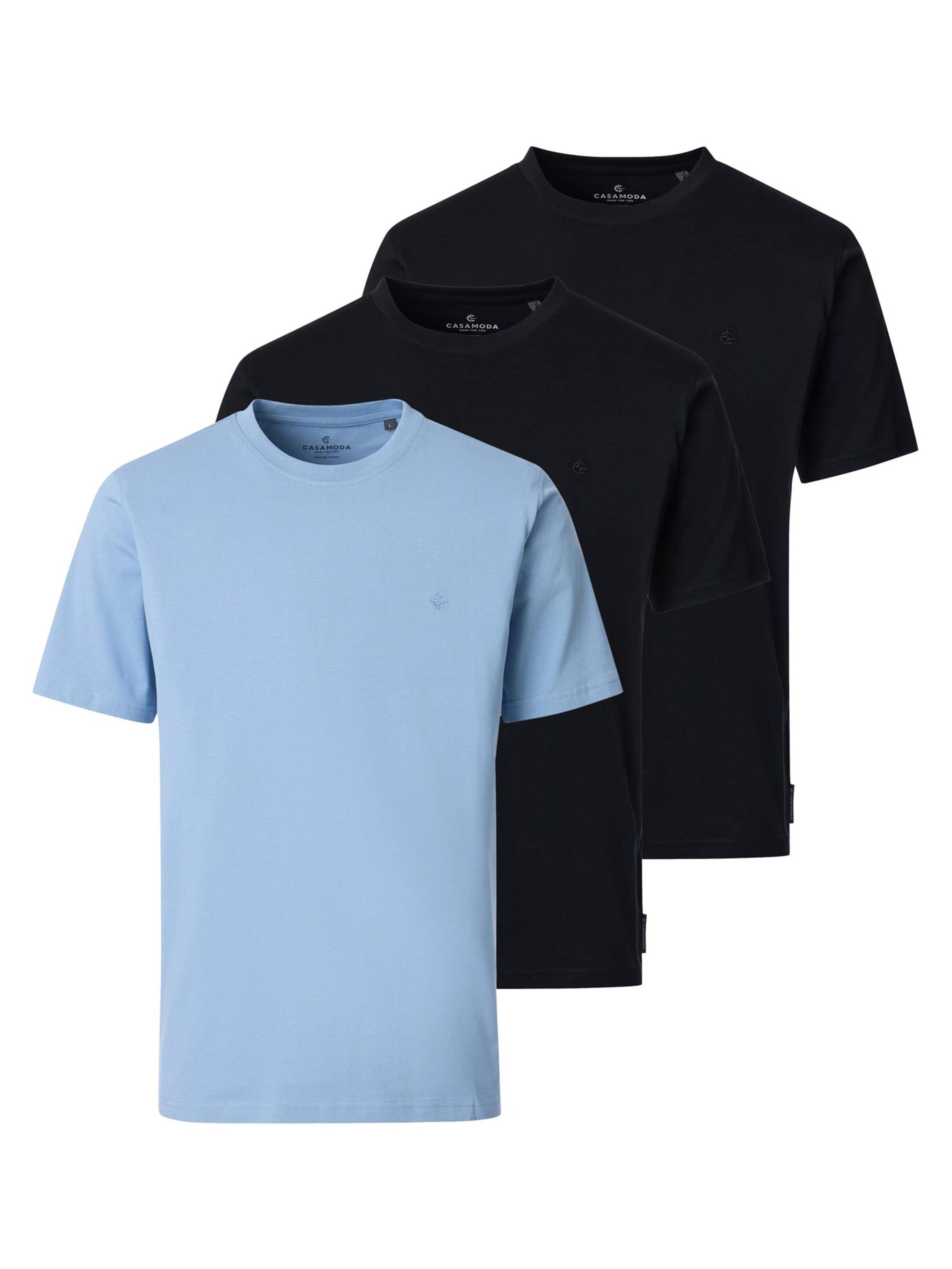 CASAMODA Shirt 'Basic' in Blue: front